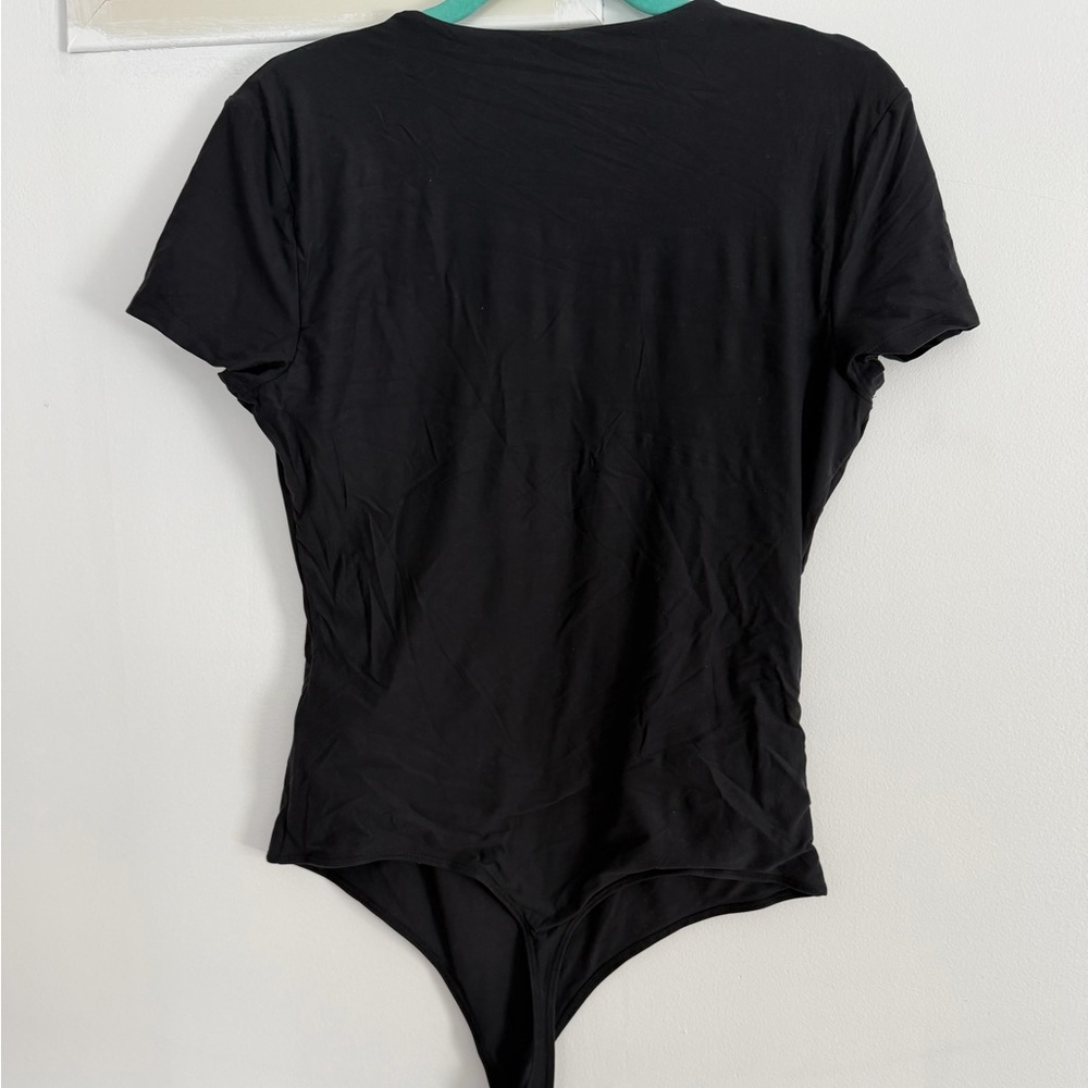 Abercrombie & Fitch Black Short-Sleeve Bodysuit